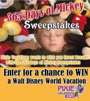 PIXIE VACATIONS MICKEY SWEEPSTAKES
