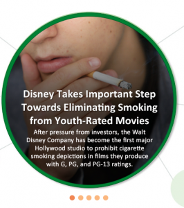 As you Sow: Disney takes the lead on Eliminating Smoking from Youth Films