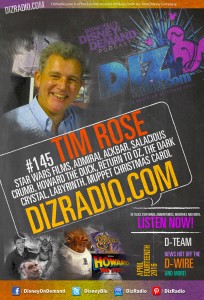 DisneyBlu's Disney on Demand Podcast Show #145 w/ Special Guest TIM ROSE (Return of the Jedi, Force Awakens, Admiral Ackbar, Labyrinth, Dinosaurs, The Dark Crystal, Howard the Duck, Return to Oz) on DizRadio.com