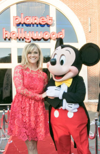 Reese Witherspoon celebrated the opening of Planet Hollywood at Disney Springs