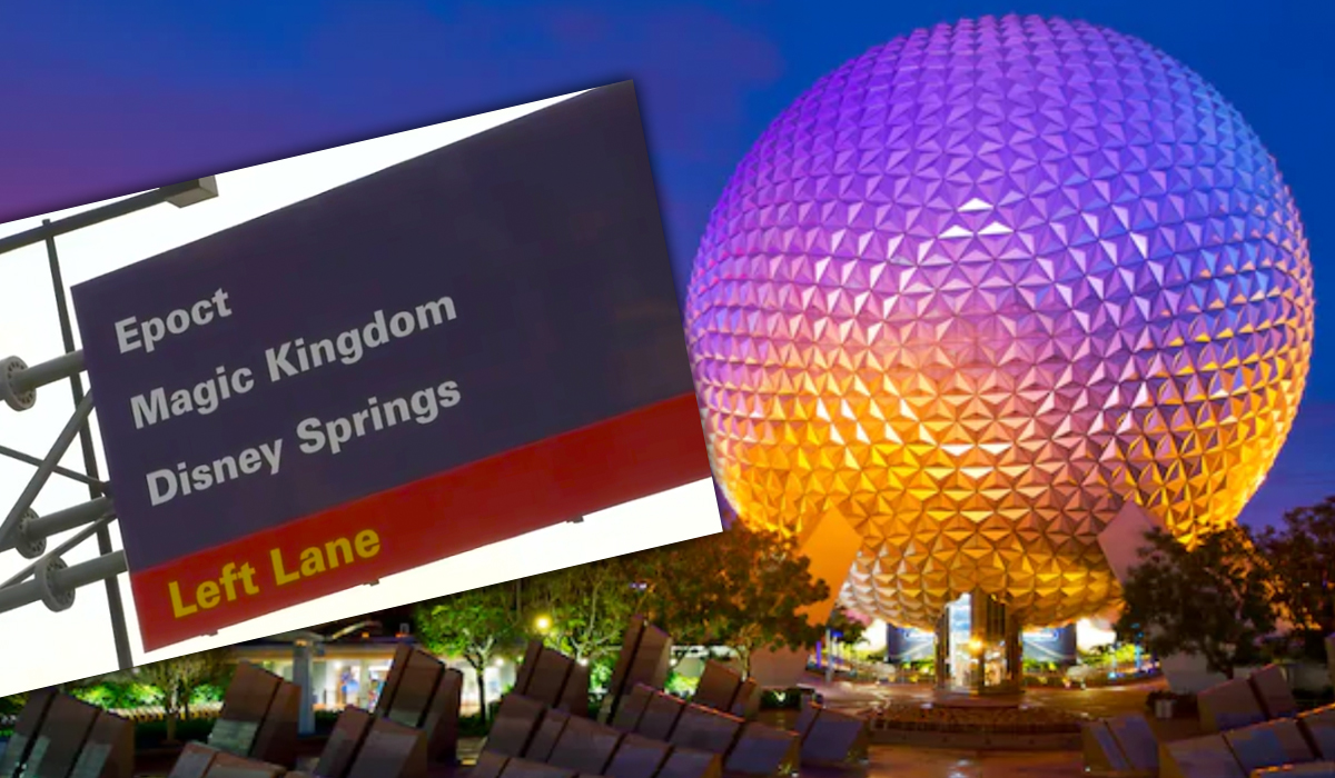 Just in Time for Epcot's 35th Anniversary! Disney World Road Sign Spells EPCOT Wrong!
