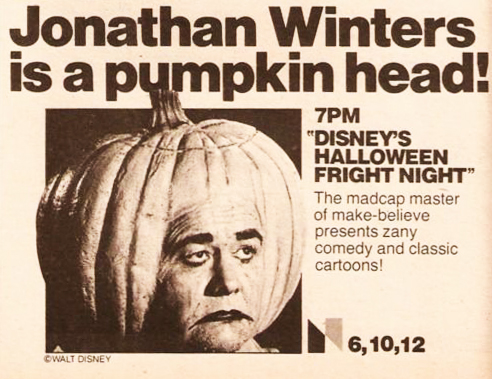 Remembering a Halloween Classic with Jonathan Winters as a Pumpkin Head in Disney’s Halloween Hall o' Fame