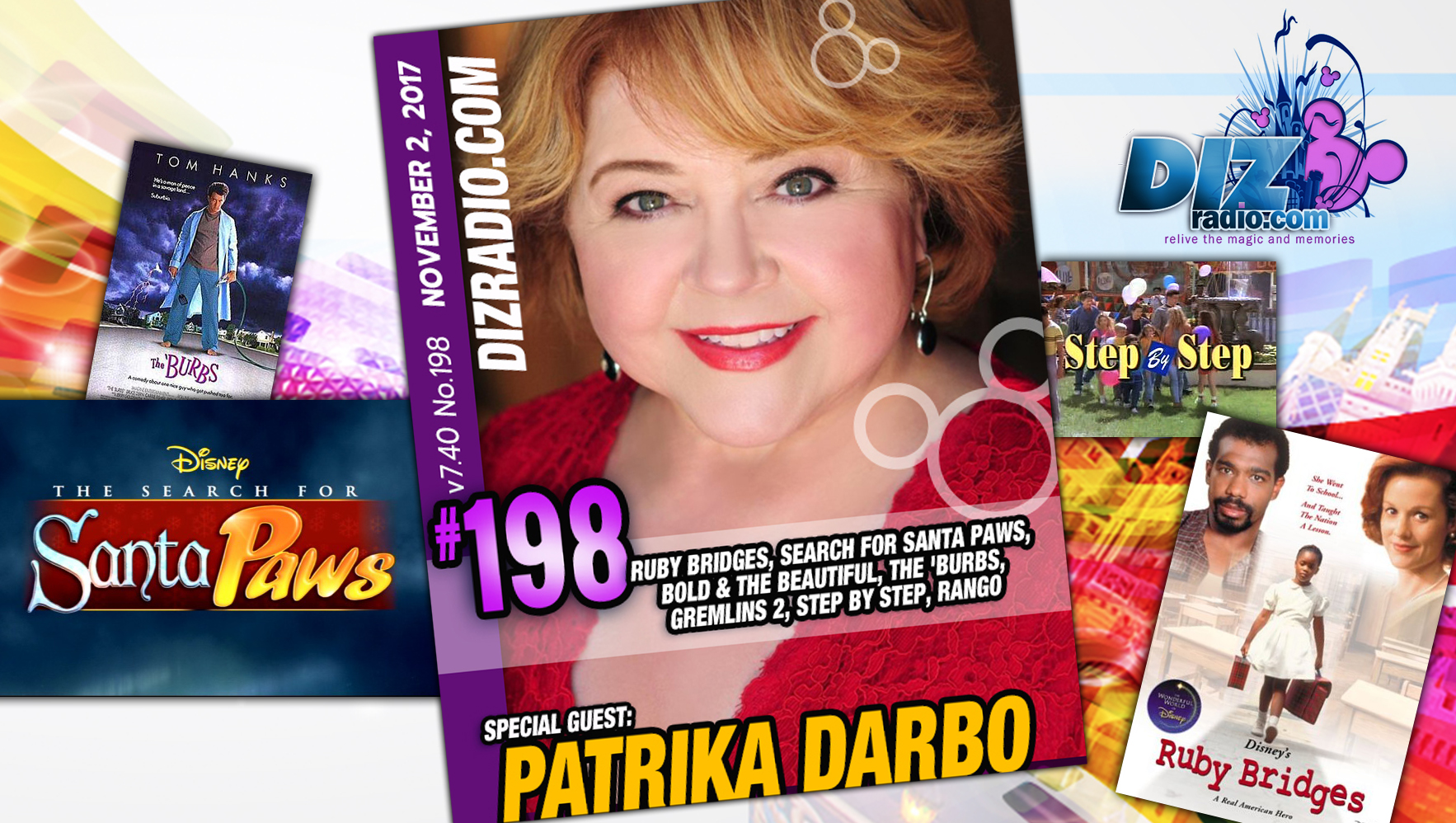 DisneyBlu's DizRadio Disney on Demand Podcast Show #198 w/ Guest PATRIKA DARBO (Disney's Ruby Bridges, Step By Step, The Search for Santa Paws, The Burbs, Bold and the Beautiful, Spaced Invaders, Gremlins 2 and more)