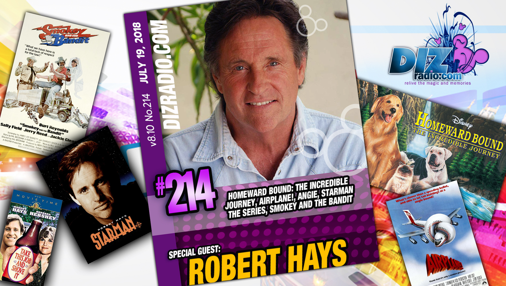DisneyBlu's DizRadio Disney on Demand Show #214 w/ Special Guest ROBERT HAYS (Homeward Bound, Airplane!, Starman the Series, Angie, Smokey and the Bandit and more)