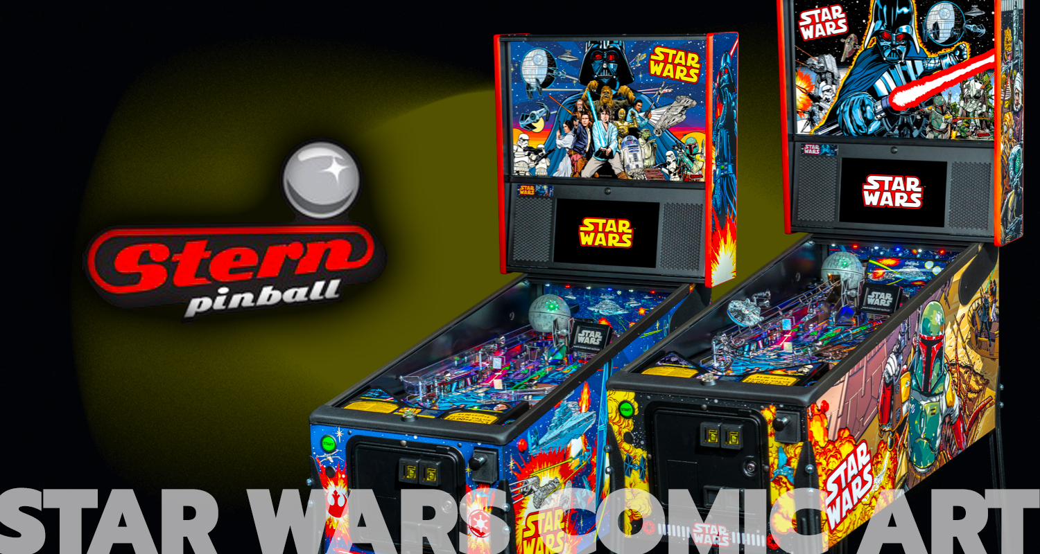 Stern Pinball Announces New Star Wars™ Comic Art Pro and Premium Edition Pinball Machines