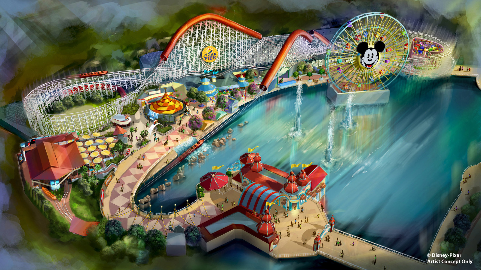 Pixar Pier Opens in Summer 2018 with New Incredicoaster, Inspired by 'The Incredibles,' at Disney California Adventure Park