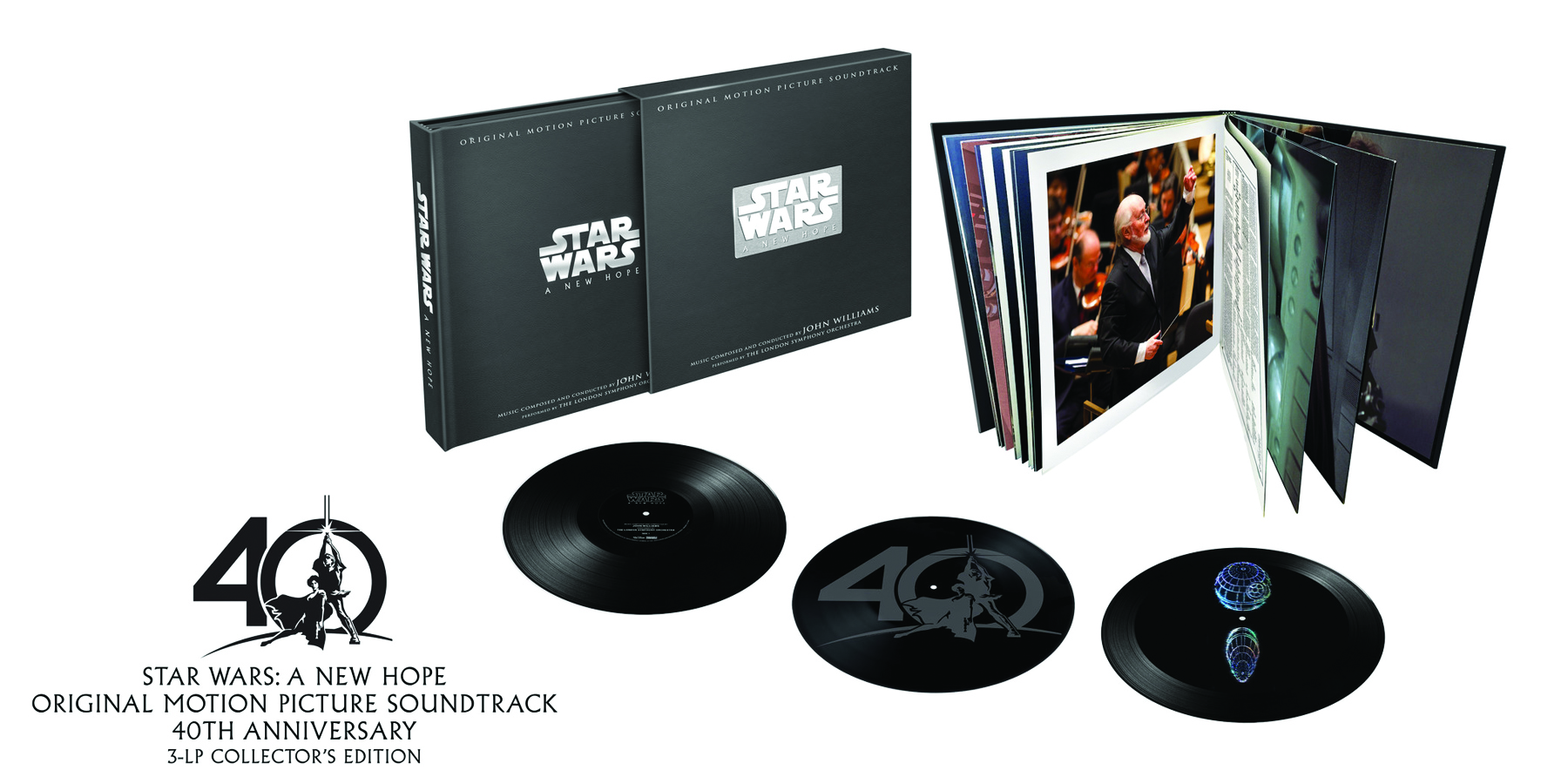 Star Wars: A New Hope 3-LP Vinyl Album Boxed Set Of Composer John Williams' Oscar-Winning Score To Be Released On December 1