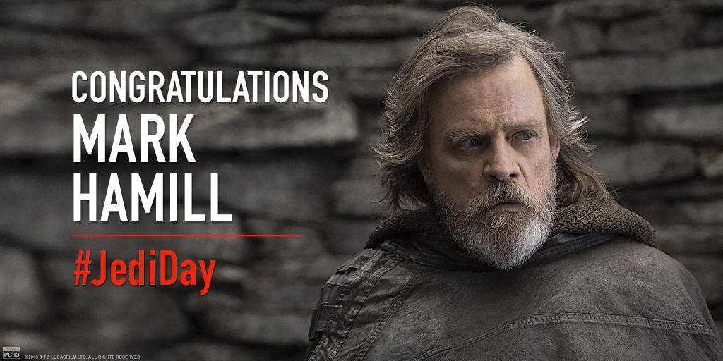 A new star rises for a @StarWars legend. Congrats to Mark Hamill on his Hollywood Walk of Fame achievement! #JediDay #TheLastJedi