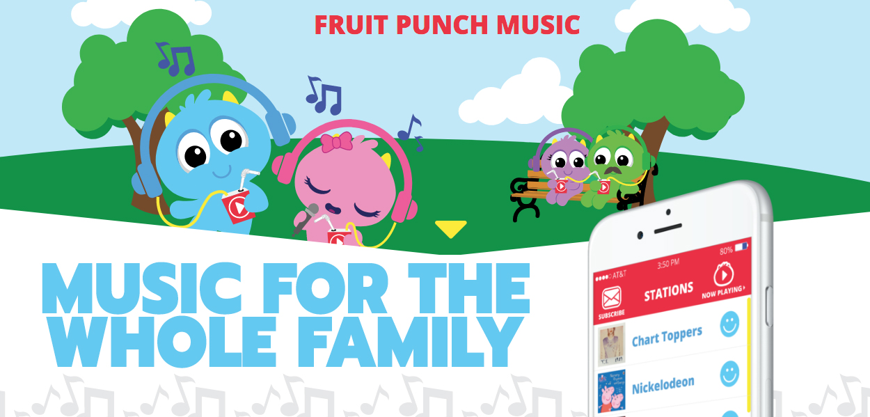 Looking for FAMILY FRIENDLY MUSIC? Announcing Fruit Punch Music - Spotify for Kids